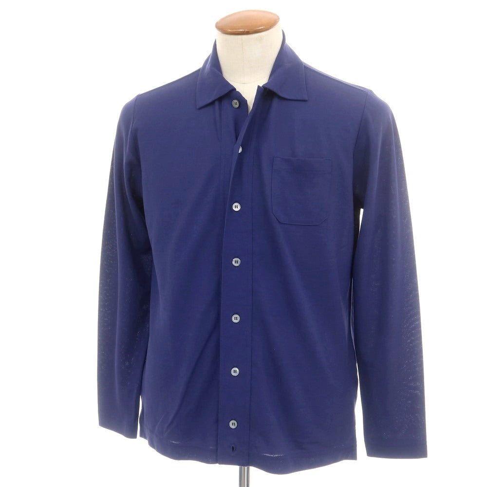 【SALE10%OFF/返品不可】【新品】ザノーネ ZANONE アイスコットン カジュアルシャツ ライトネイビー【 46 】【 状態ランクN 】【 メンズ 】