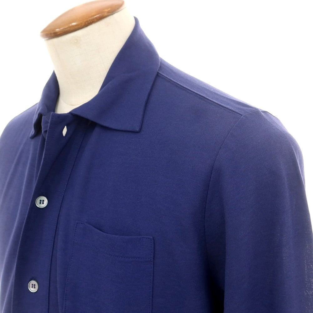 【SALE10%OFF/返品不可】【新品】ザノーネ ZANONE アイスコットン カジュアルシャツ ライトネイビー【 46 】【 状態ランクN 】【 メンズ 】