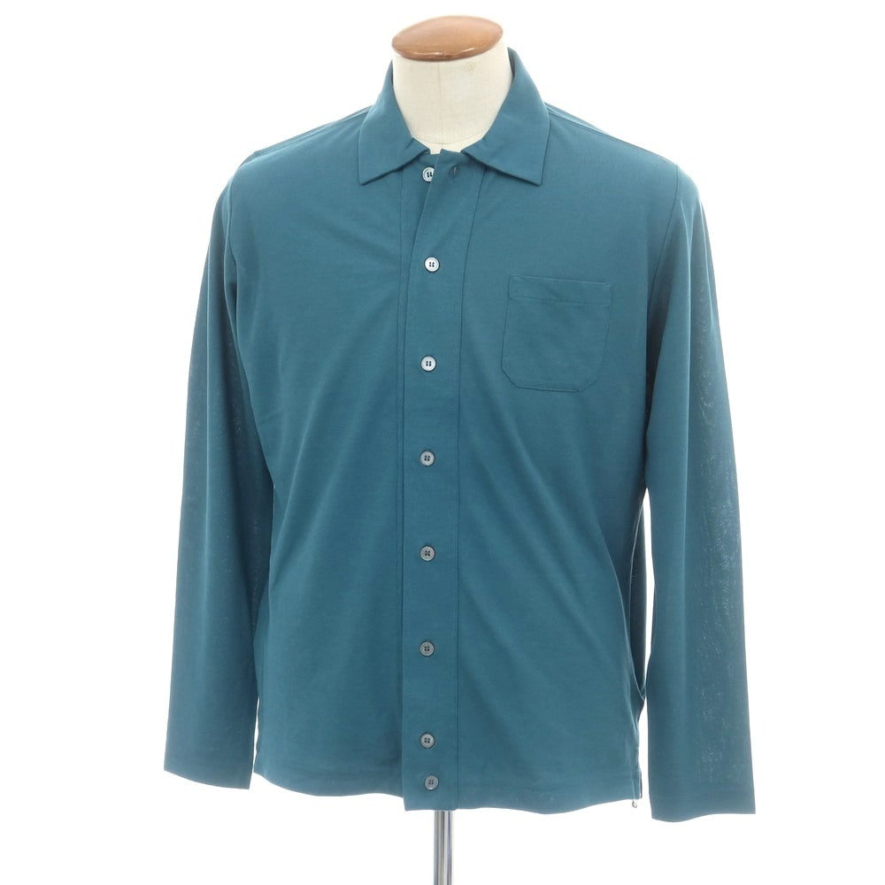 【SALE10%OFF/返品不可】【新品】ザノーネ ZANONE アイスコットン カジュアルシャツ ブルーグリーン系【 48 】【 状態ランクN 】【 メンズ 】