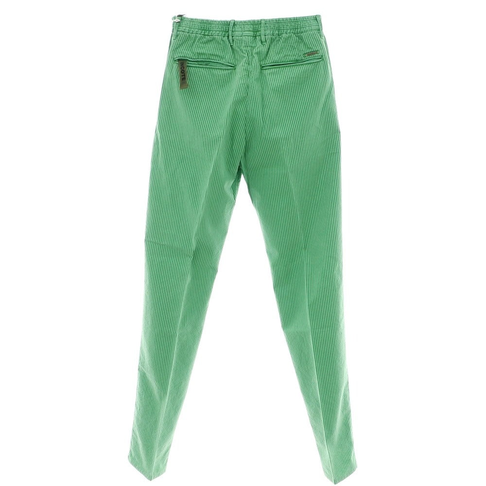 【新品】インコテックス スラックス INCOTEX SLACKS コットンリヨセル ストライプ イージーパンツ グリーン【 29 】【 状態ランクN 】【 メンズ 】