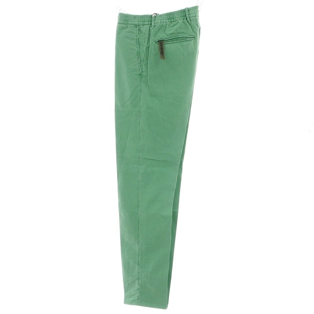 【新品】インコテックス スラックス INCOTEX SLACKS コットンリヨセル ストライプ イージーパンツ グリーン【 29 】【 状態ランクN 】【 メンズ 】