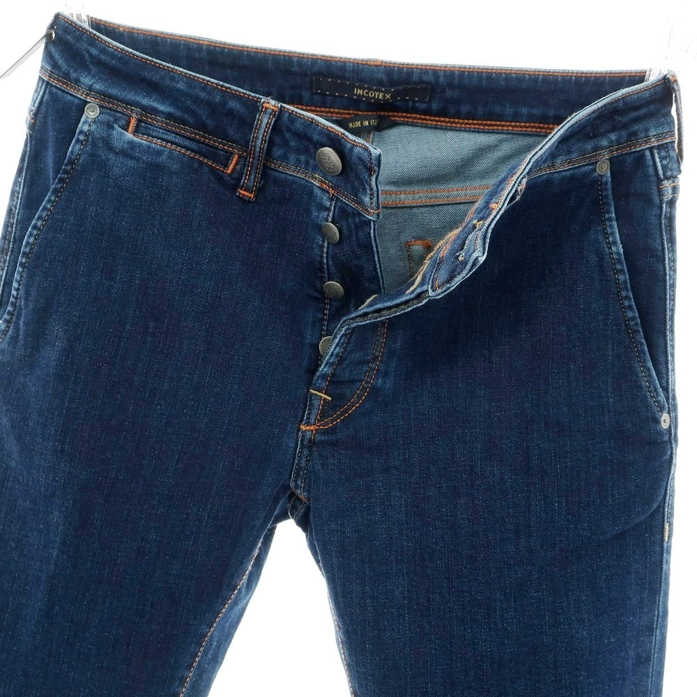 【新品】インコテックス ブルーディヴィジョン INCOTEX BLUE DIVISION ストレッチ ジーンズ デニムパンツ ネイビー【 32 】【 状態ランクN 】【 メンズ 】