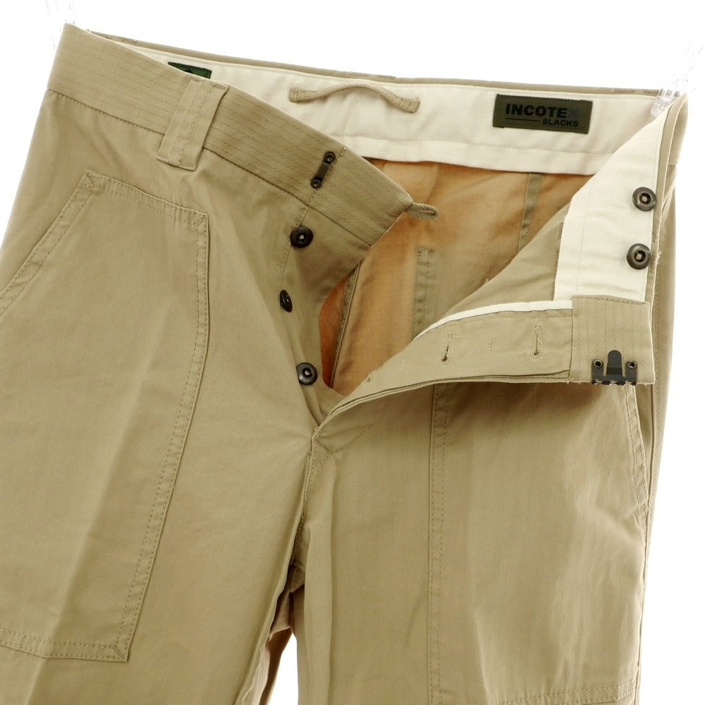 【新品】インコテックス スラックス INCOTEX SLACKS ストレッチ コットン ワークパンツ ベージュ【 30 】【 状態ランクN 】【 メンズ 】