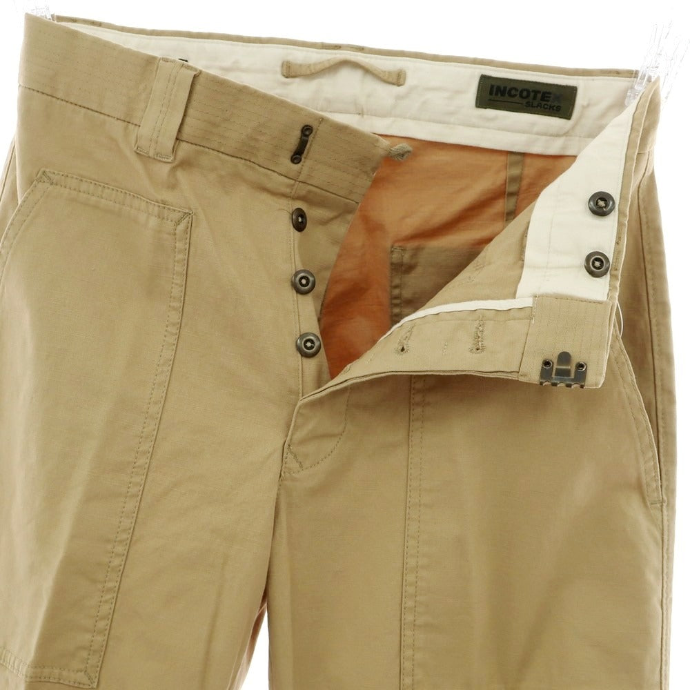 【新品】インコテックス スラックス INCOTEX SLACKS ストレッチ コットン ワークパンツ ベージュ【 30 】【 状態ランクN 】【 メンズ 】