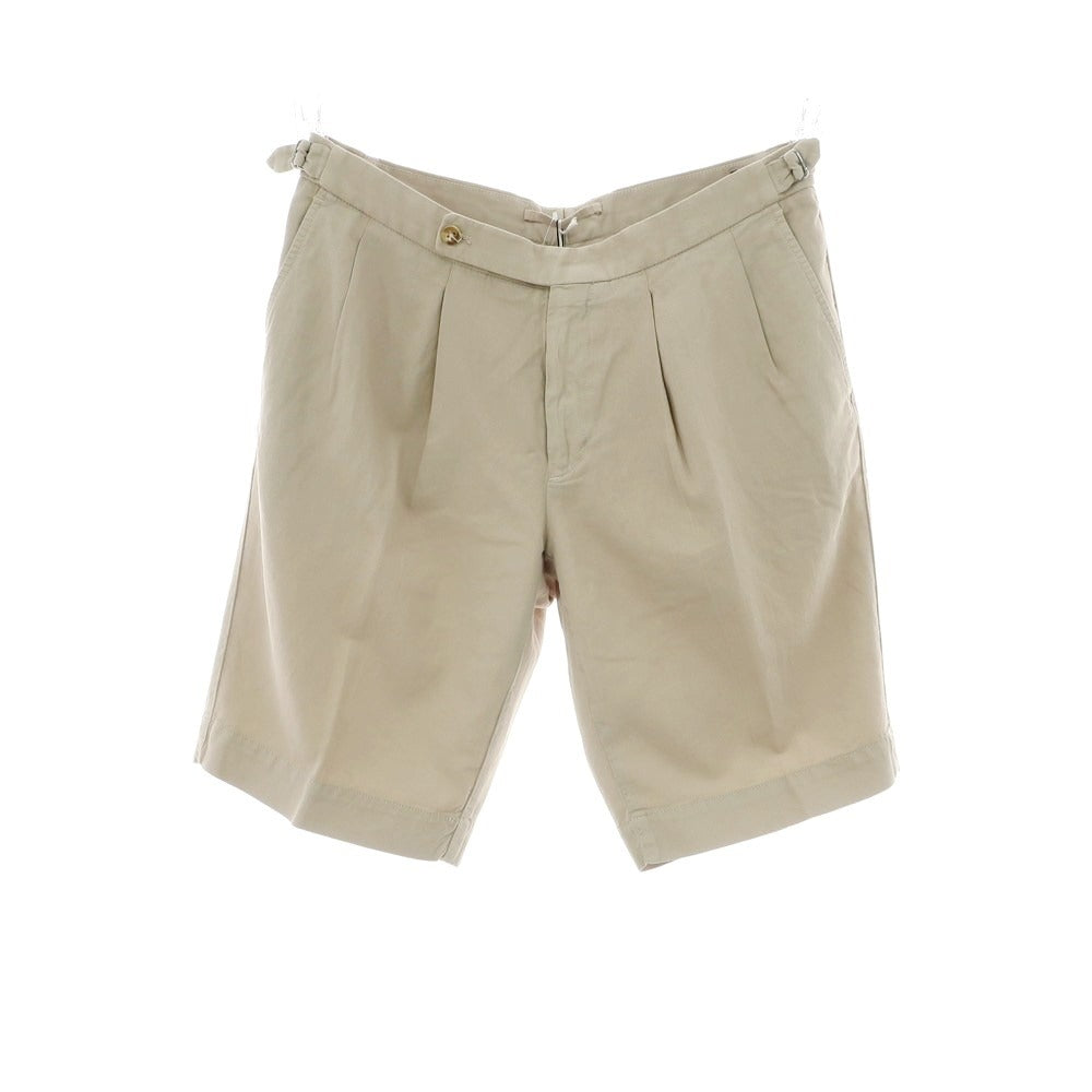 【新品】インコテックス スローウェア INCOTEX SLOWEAR コットンリネン ショートパンツ ベージュ【 50 】【 状態ランクN 】【 メンズ 】