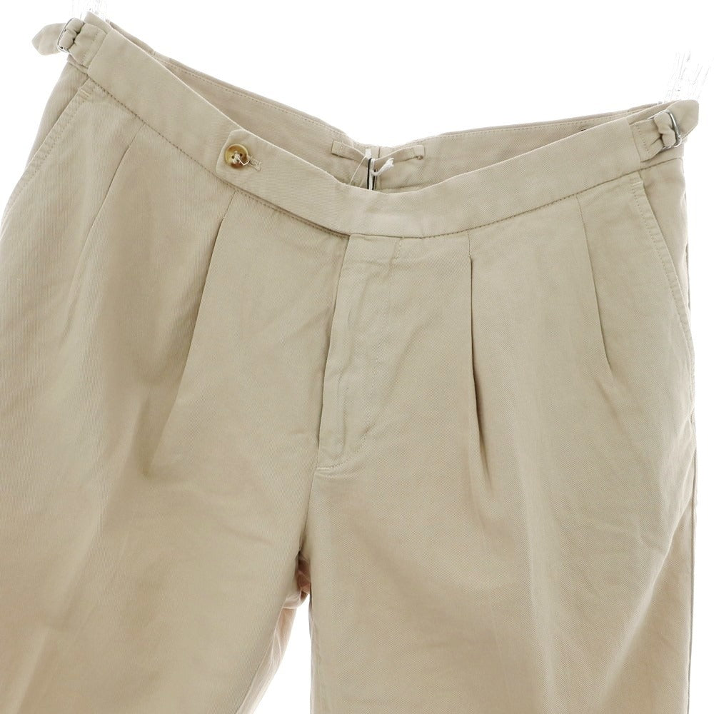 【新品】インコテックス スローウェア INCOTEX SLOWEAR コットンリネン ショートパンツ ベージュ【 50 】【 状態ランクN 】【 メンズ 】