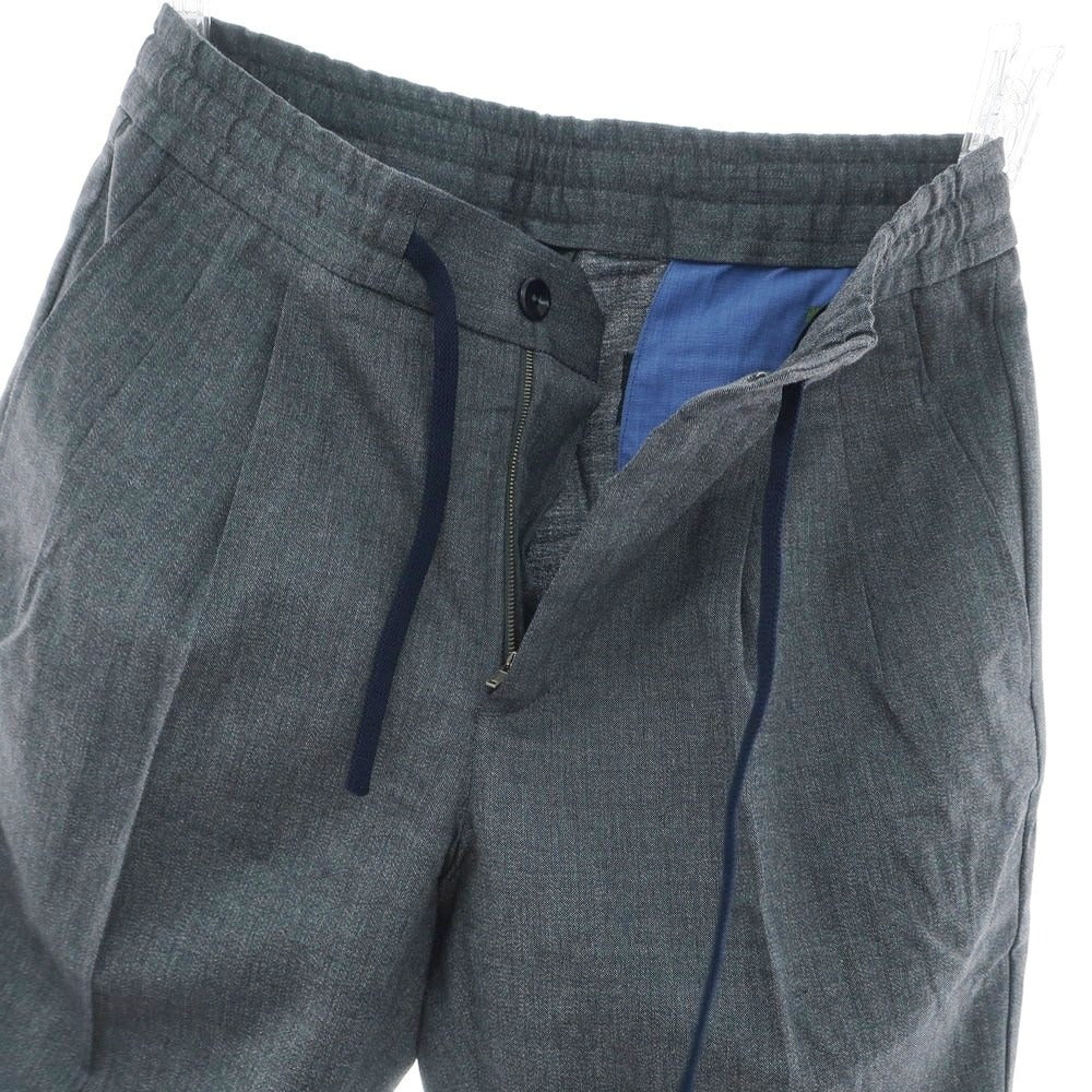 【新品アウトレット】インコテックス スローウェア INCOTEX SLOWEAR ストレッチ ウールコットンレーヨン ショートパンツ グレイッシュネイビー【 44 】【 状態ランクN- 】【 メンズ 】