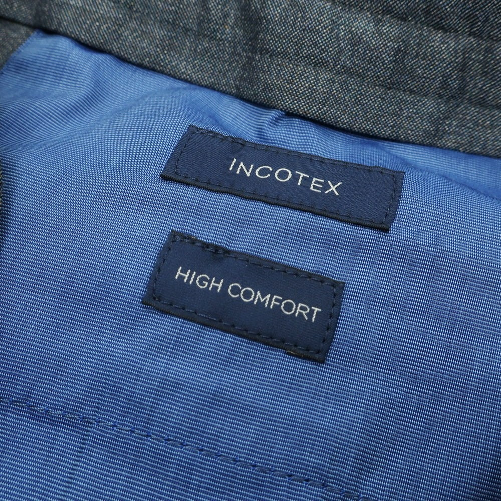 【新品アウトレット】インコテックス スローウェア INCOTEX SLOWEAR ストレッチ ウールコットンレーヨン ショートパンツ グレイッシュネイビー【 44 】【 状態ランクN- 】【 メンズ 】