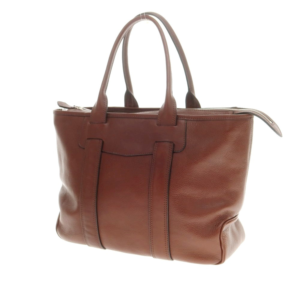 【中古】万双 マンソウ mansaw レザー トートバッグ ブラウン【 状態ランクB 】【 メンズ 】