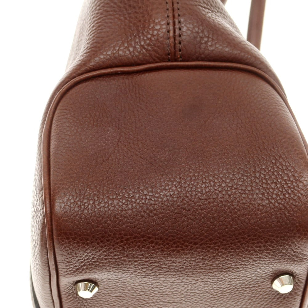 【中古】万双 マンソウ mansaw レザー トートバッグ ブラウン【 状態ランクB 】【 メンズ 】