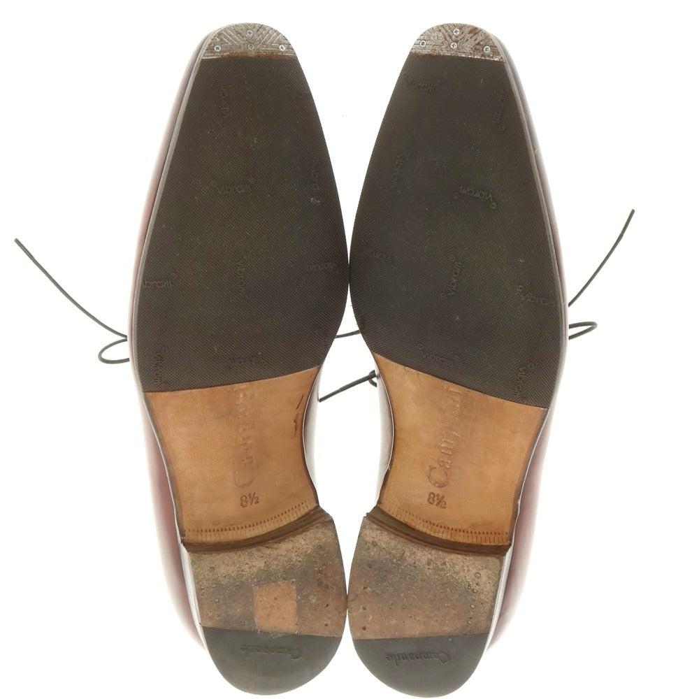 【中古】カンパニーレ Campanile ホールカット ドレスシューズ アンティークレッド【 8 1/2 】【 状態ランクB 】【 メンズ 】