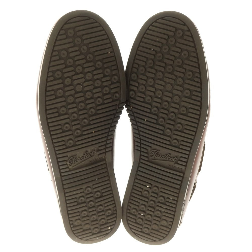 【中古】パラブーツ Paraboot BEAMS別注 CORSICA オイルドレザー ローファー ブラウン【 9 】【 状態ランクB 】【 メンズ 】