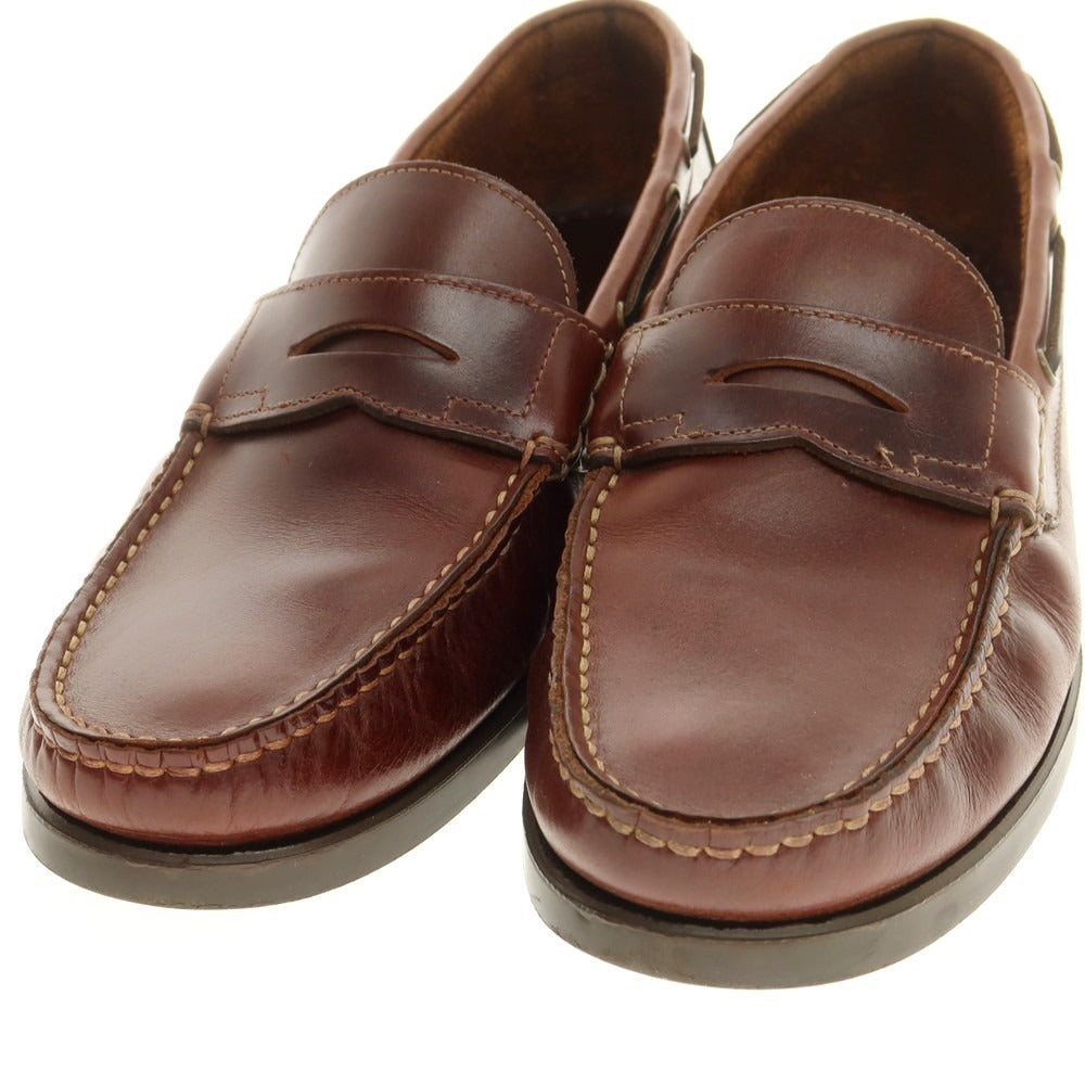 【中古】パラブーツ Paraboot BEAMS別注 CORSICA オイルドレザー ローファー ブラウン【 9 】【 状態ランクB 】【 メンズ 】