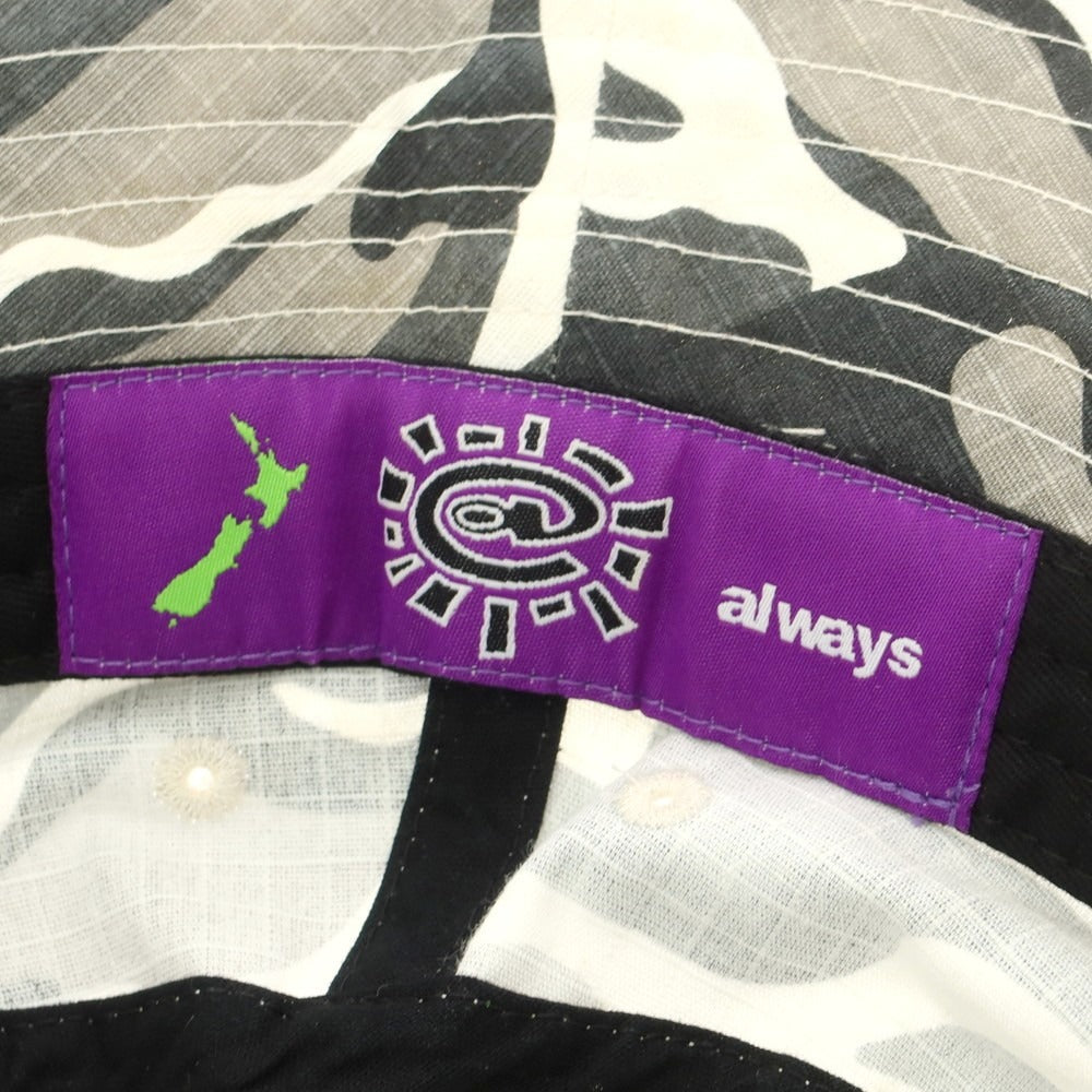 【中古】オールウェイズ ドゥ ワット ユー シュッド ドゥ ALWAYS DO WHAT YOU SHOULD DO コットン系 カモフラ バケットハット グレーxホワイト【 状態ランクC 】【 メンズ 】