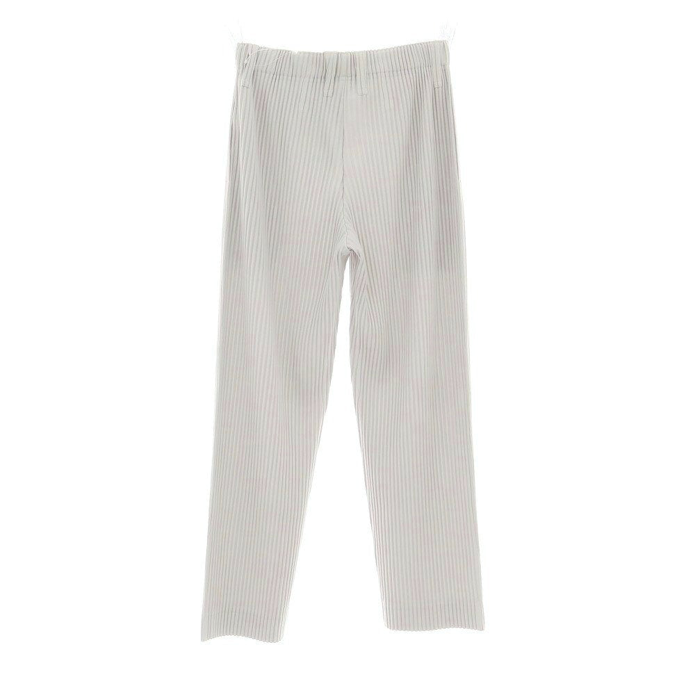 【中古】オム プリッセ イッセイミヤケ HOMME PLISSE ISSEY MIYAKE ポリエステル プリーツ イージーパンツ ライトグレー【 1 】【 状態ランクA 】【 メンズ 】