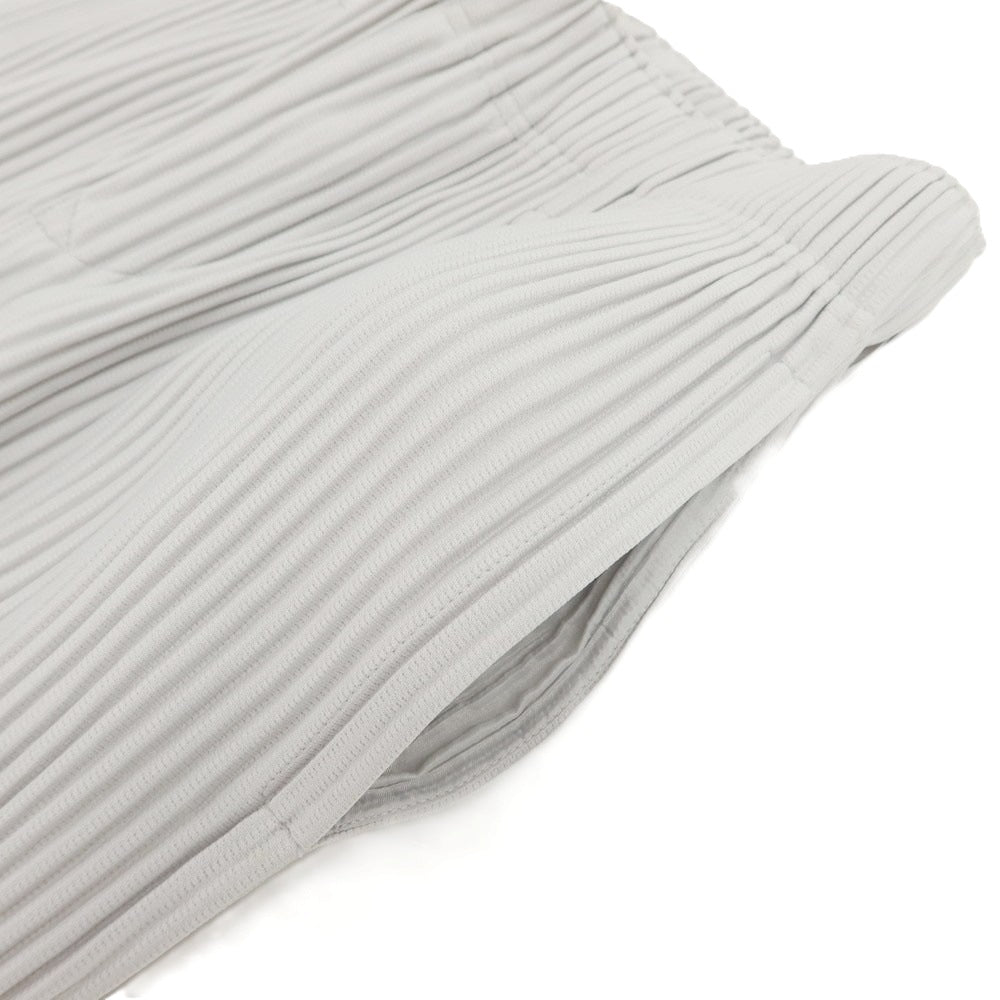 【中古】オム プリッセ イッセイミヤケ HOMME PLISSE ISSEY MIYAKE ポリエステル プリーツ イージーパンツ ライトグレー【 1 】【 状態ランクA 】【 メンズ 】