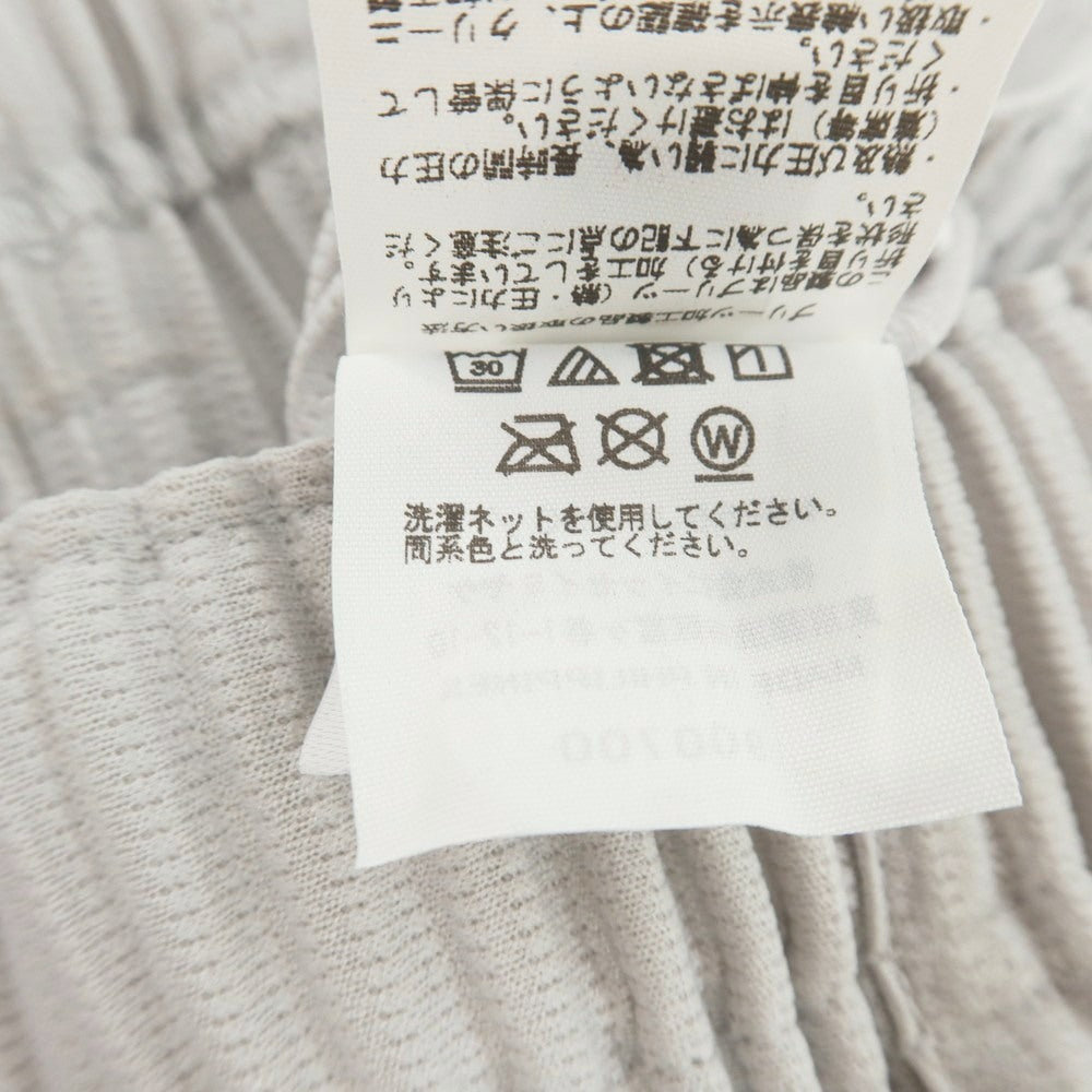 【中古】オム プリッセ イッセイミヤケ HOMME PLISSE ISSEY MIYAKE ポリエステル プリーツ イージーパンツ ライトグレー【 1 】【 状態ランクA 】【 メンズ 】