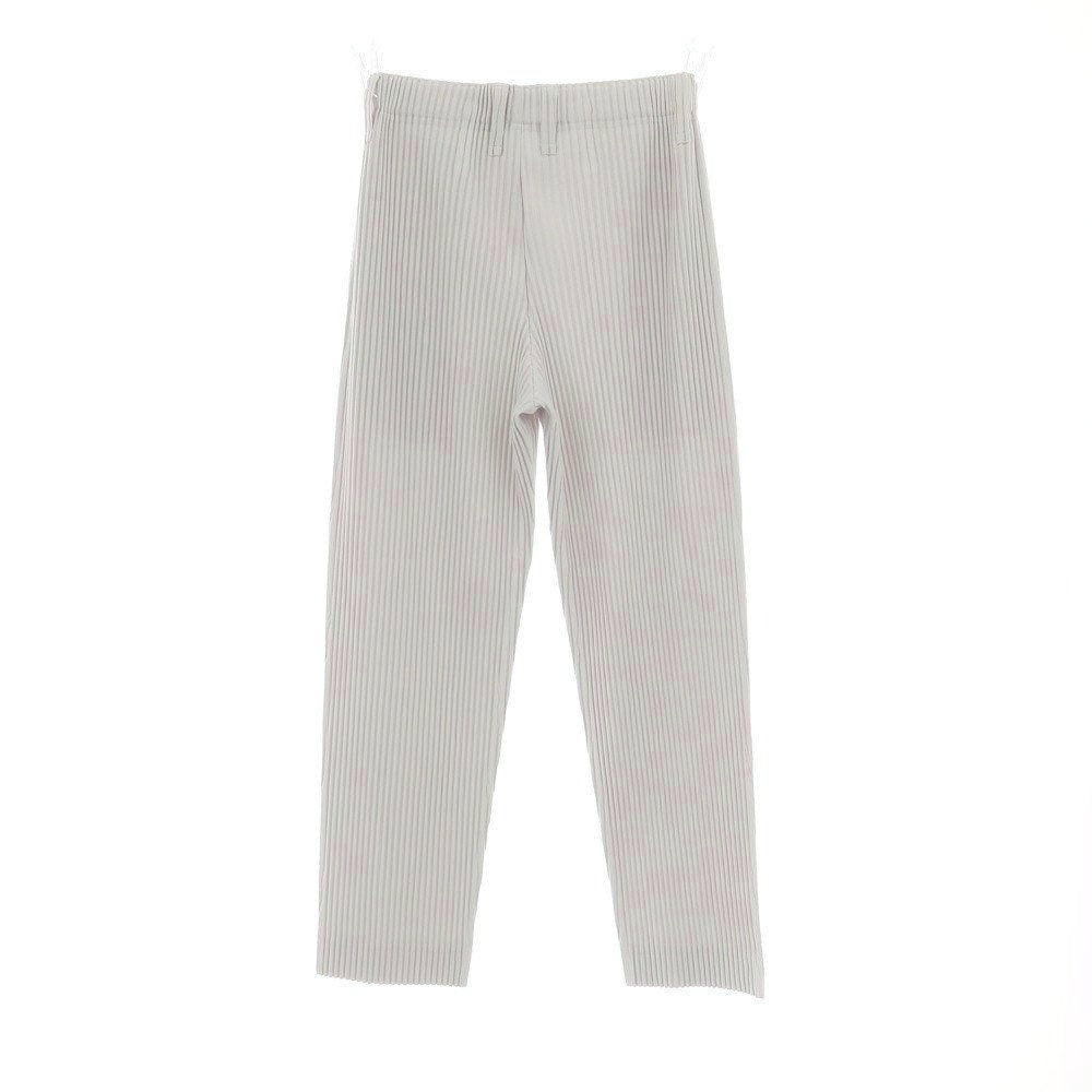 【中古】オム プリッセ イッセイミヤケ HOMME PLISSE ISSEY MIYAKE ポリエステル プリーツ イージーパンツ ライトグレー【 1 】【 状態ランクA 】【 メンズ 】