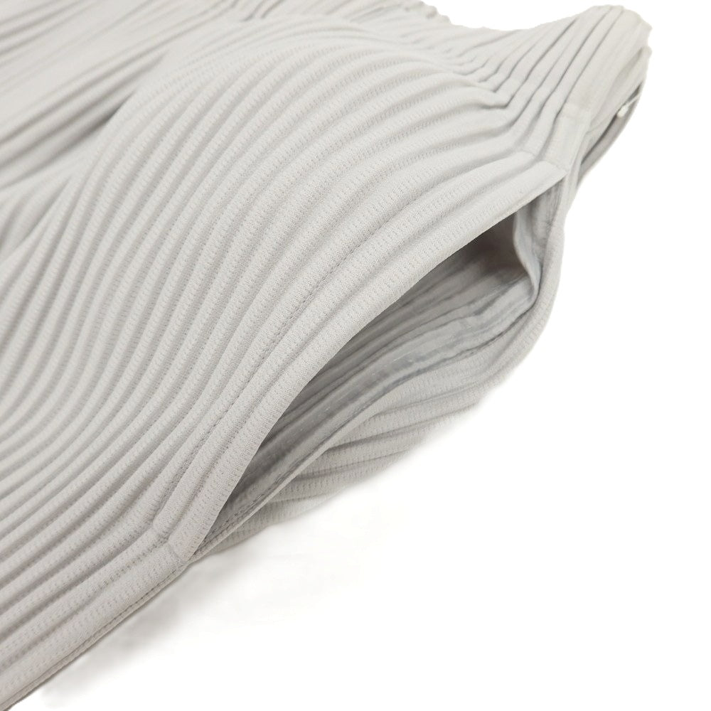 【中古】オム プリッセ イッセイミヤケ HOMME PLISSE ISSEY MIYAKE ポリエステル プリーツ イージーパンツ ライトグレー【 1 】【 状態ランクA 】【 メンズ 】