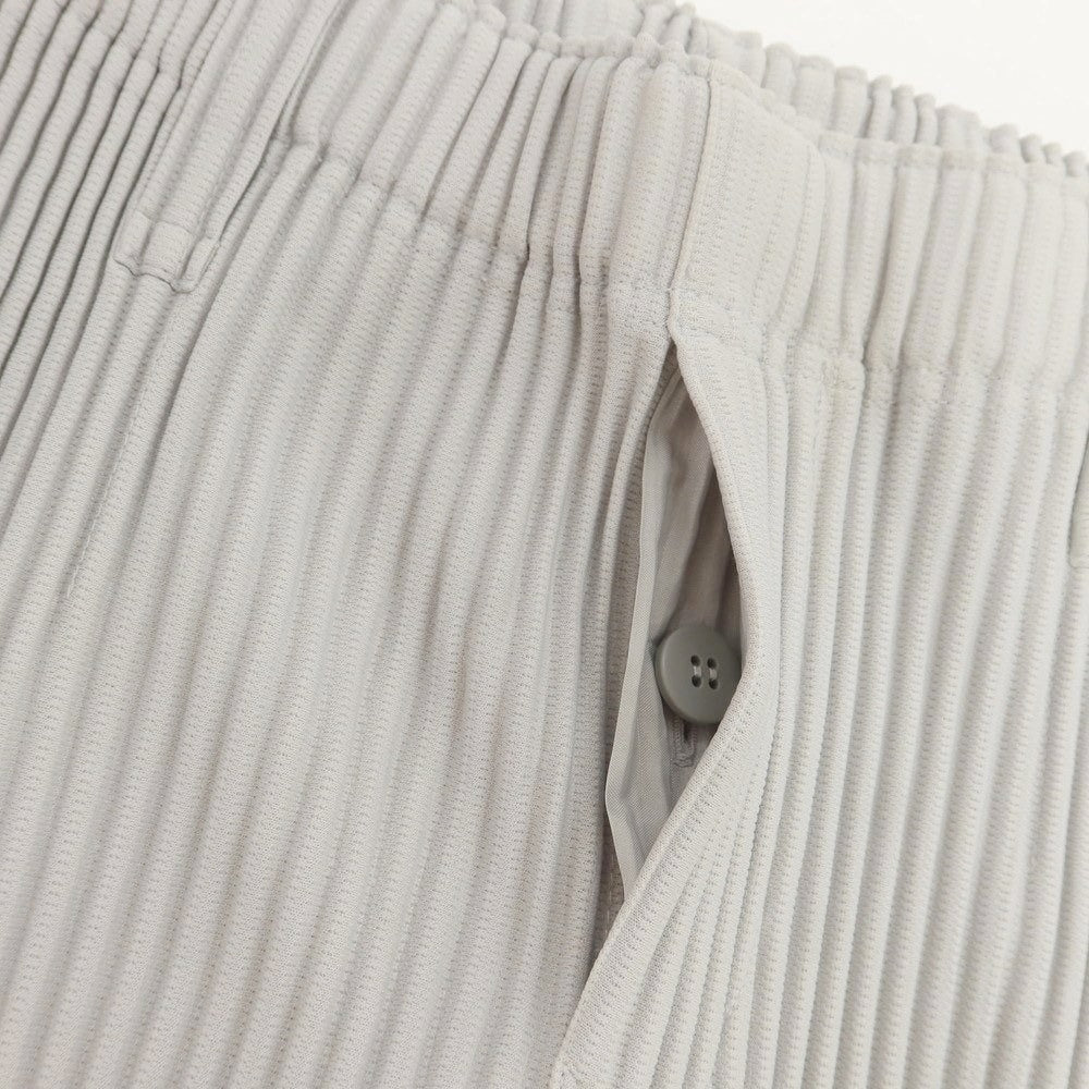 【中古】オム プリッセ イッセイミヤケ HOMME PLISSE ISSEY MIYAKE ポリエステル プリーツ イージーパンツ ライトグレー【 1 】【 状態ランクA 】【 メンズ 】