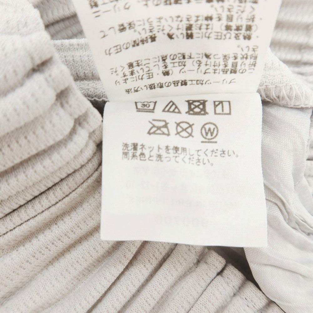 【中古】オム プリッセ イッセイミヤケ HOMME PLISSE ISSEY MIYAKE ポリエステル プリーツ イージーパンツ ライトグレー【 1 】【 状態ランクA 】【 メンズ 】