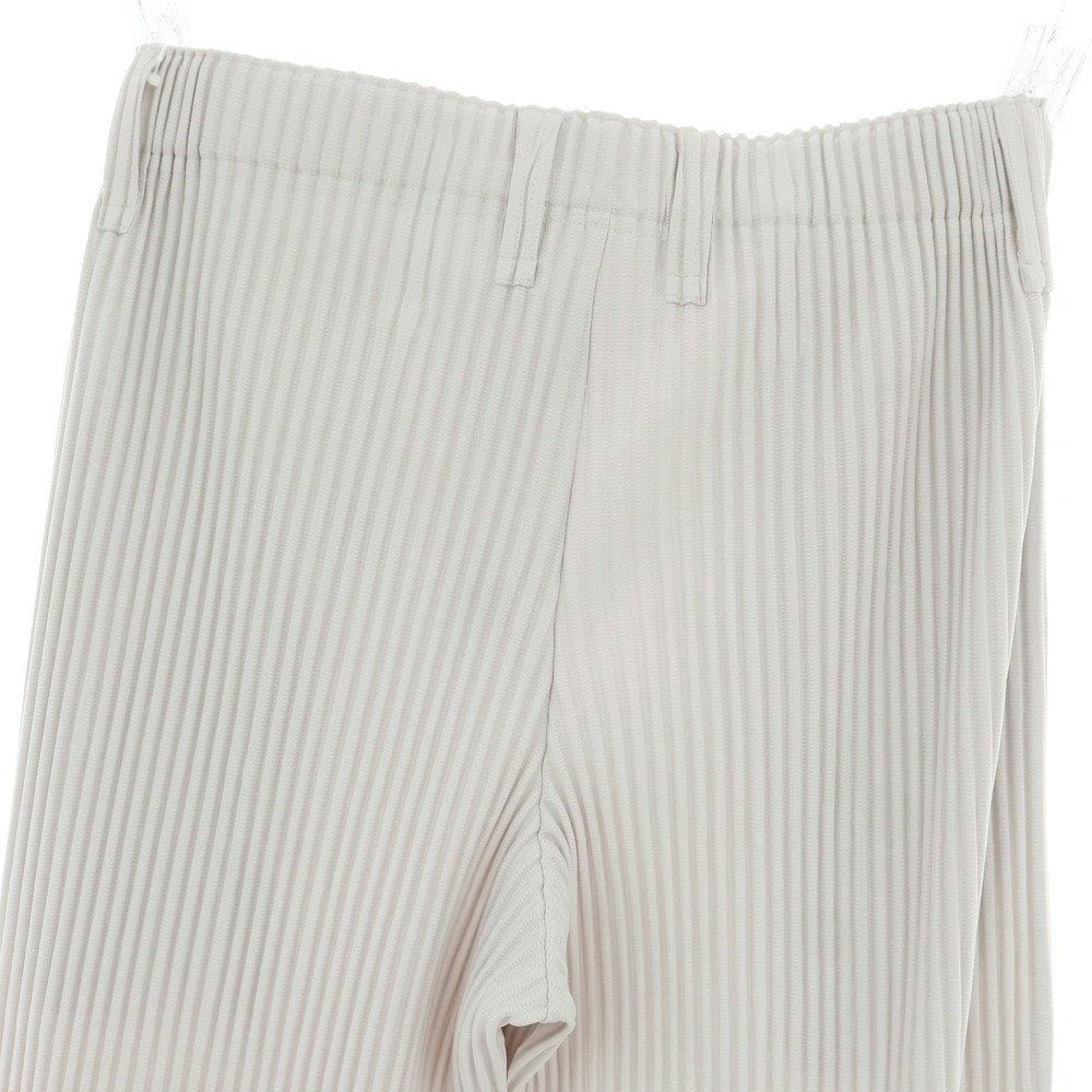 【中古】オム プリッセ イッセイミヤケ HOMME PLISSE ISSEY MIYAKE ポリエステル プリーツ イージーパンツ ライトグレー【 1 】【 状態ランクA 】【 メンズ 】