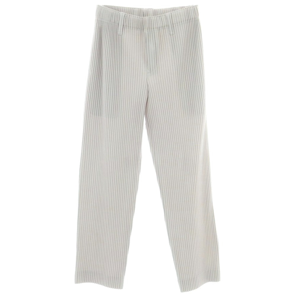 【中古】オム プリッセ イッセイミヤケ HOMME PLISSE ISSEY MIYAKE ポリエステル プリーツ イージーパンツ ライトグレー【 1 】【 状態ランクA 】【 メンズ 】