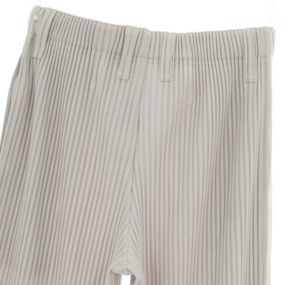 【中古】オム プリッセ イッセイミヤケ HOMME PLISSE ISSEY MIYAKE ポリエステル プリーツ イージーパンツ ライトグレー【 1 】【 状態ランクA 】【 メンズ 】