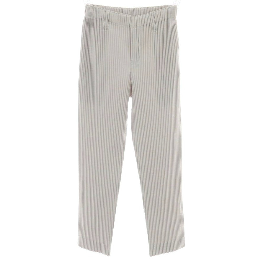 【中古】オム プリッセ イッセイミヤケ HOMME PLISSE ISSEY MIYAKE ポリエステル プリーツ イージーパンツ ライトグレー【 1 】【 状態ランクA 】【 メンズ 】