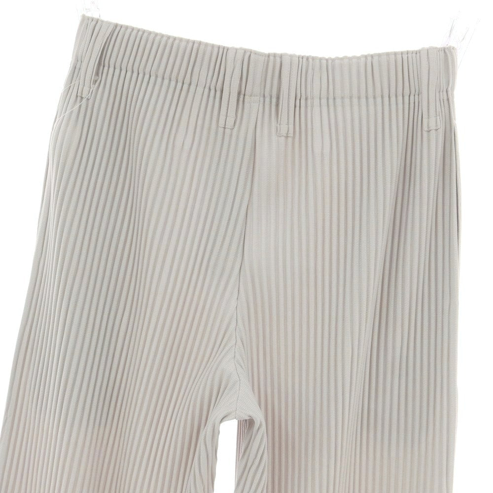 【中古】オム プリッセ イッセイミヤケ HOMME PLISSE ISSEY MIYAKE ポリエステル プリーツ イージーパンツ ライトグレー【 1 】【 状態ランクA 】【 メンズ 】