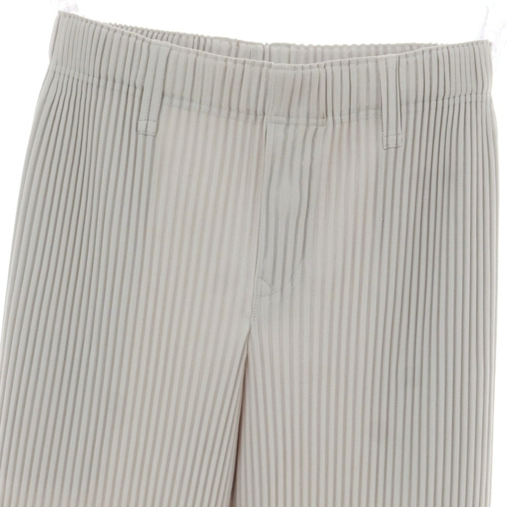 【中古】オム プリッセ イッセイミヤケ HOMME PLISSE ISSEY MIYAKE ポリエステル プリーツ イージーパンツ ライトグレー【 1 】【 状態ランクA 】【 メンズ 】