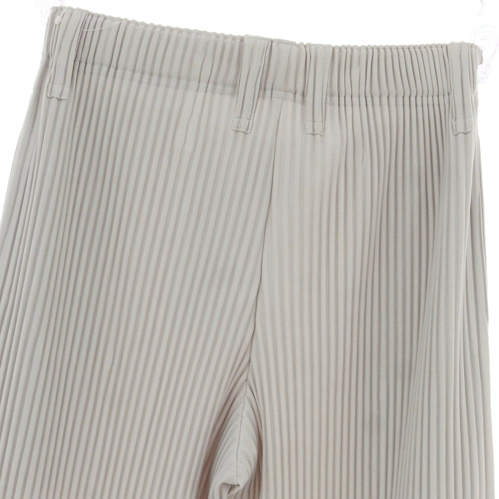 【中古】オム プリッセ イッセイミヤケ HOMME PLISSE ISSEY MIYAKE ポリエステル プリーツ イージーパンツ ライトグレー【 1 】【 状態ランクA 】【 メンズ 】