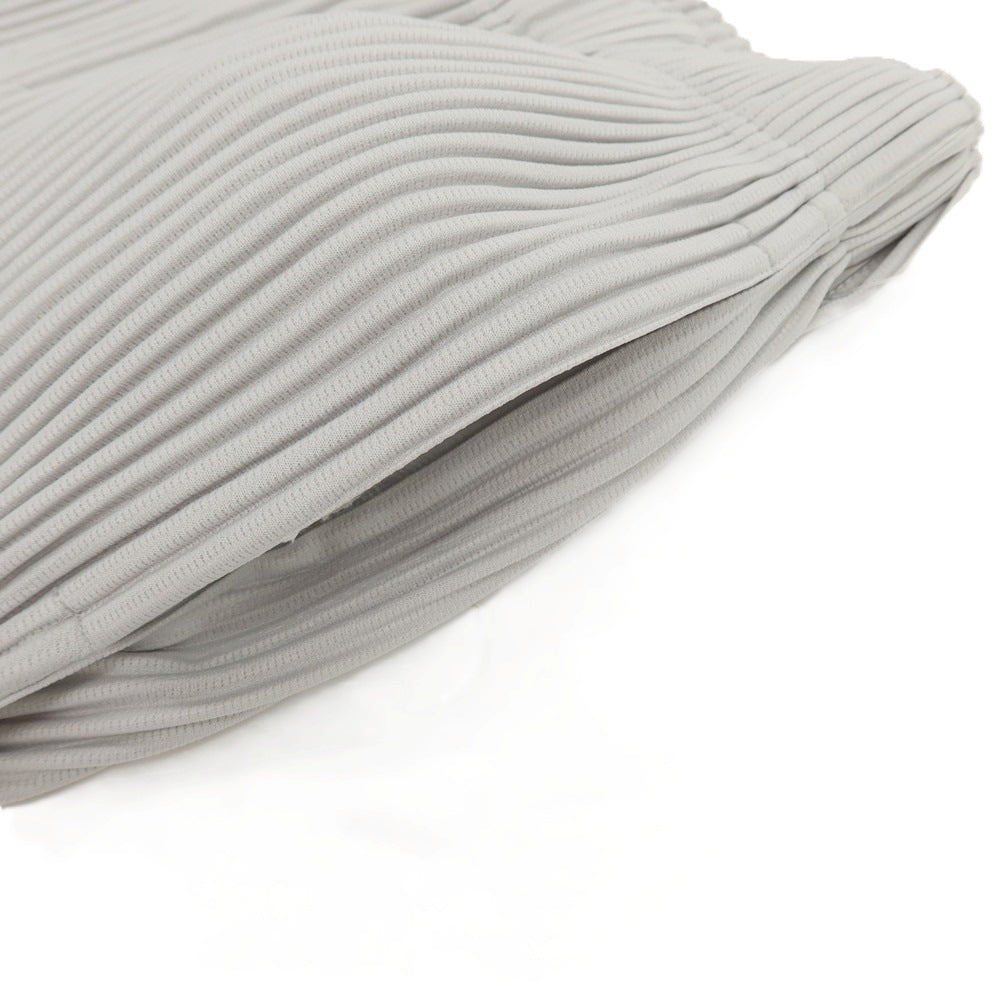 【中古】オム プリッセ イッセイミヤケ HOMME PLISSE ISSEY MIYAKE ポリエステル プリーツ イージーパンツ ライトグレー【 1 】【 状態ランクA 】【 メンズ 】