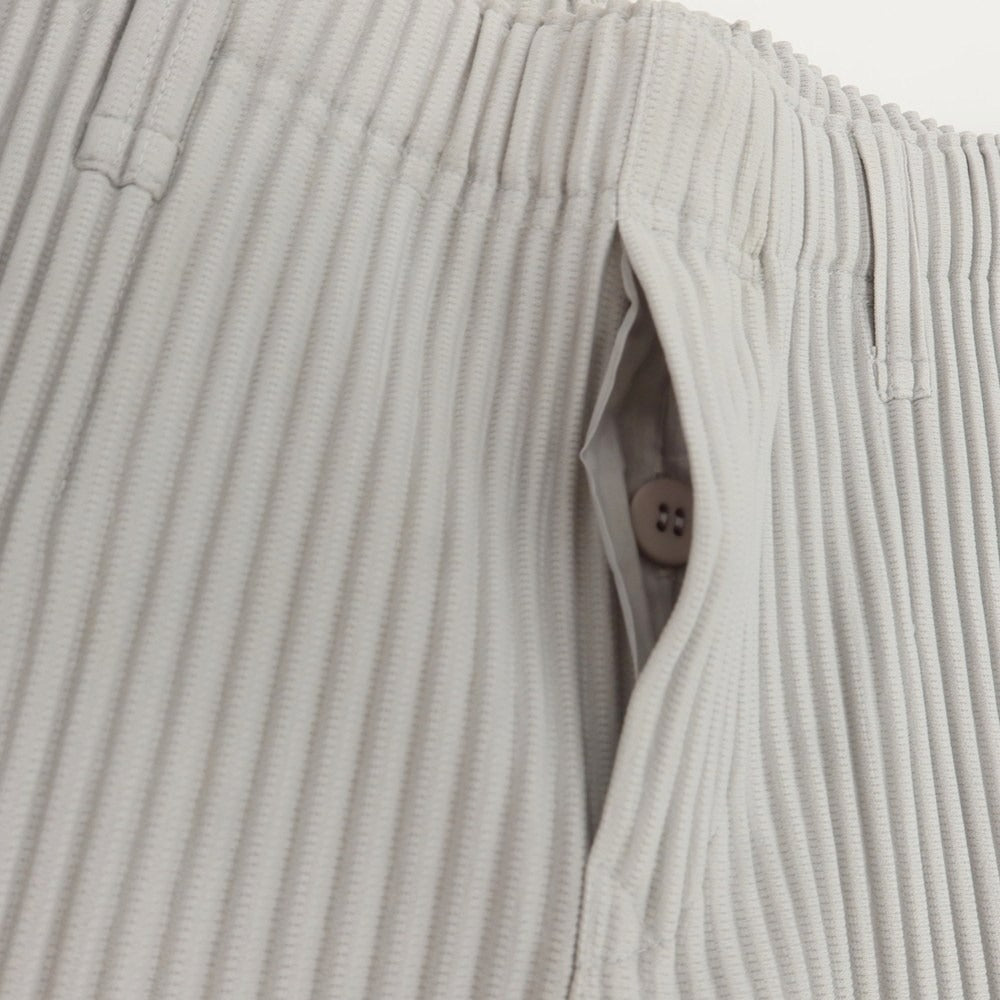 【中古】オム プリッセ イッセイミヤケ HOMME PLISSE ISSEY MIYAKE ポリエステル プリーツ イージーパンツ ライトグレー【 1 】【 状態ランクA 】【 メンズ 】