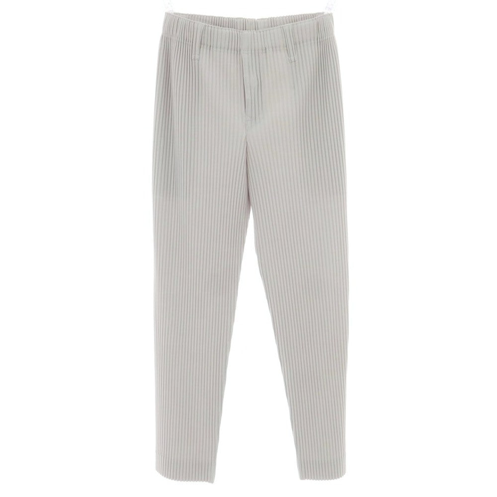 【中古】オム プリッセ イッセイミヤケ HOMME PLISSE ISSEY MIYAKE ポリエステル プリーツ イージーパンツ ライトグレー【 1 】【 状態ランクB 】【 メンズ 】