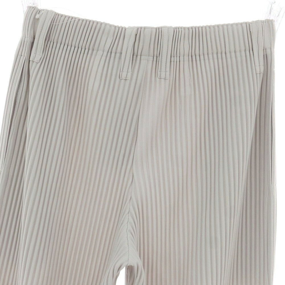 【中古】オム プリッセ イッセイミヤケ HOMME PLISSE ISSEY MIYAKE ポリエステル プリーツ イージーパンツ ライトグレー【 1 】【 状態ランクB 】【 メンズ 】
