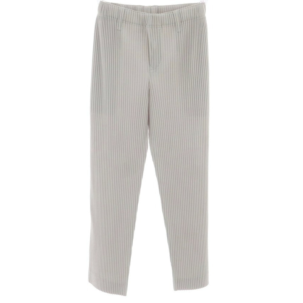 【中古】オム プリッセ イッセイミヤケ HOMME PLISSE ISSEY MIYAKE ポリエステル プリーツ イージーパンツ ライトグレー【 1 】【 状態ランクA 】【 メンズ 】