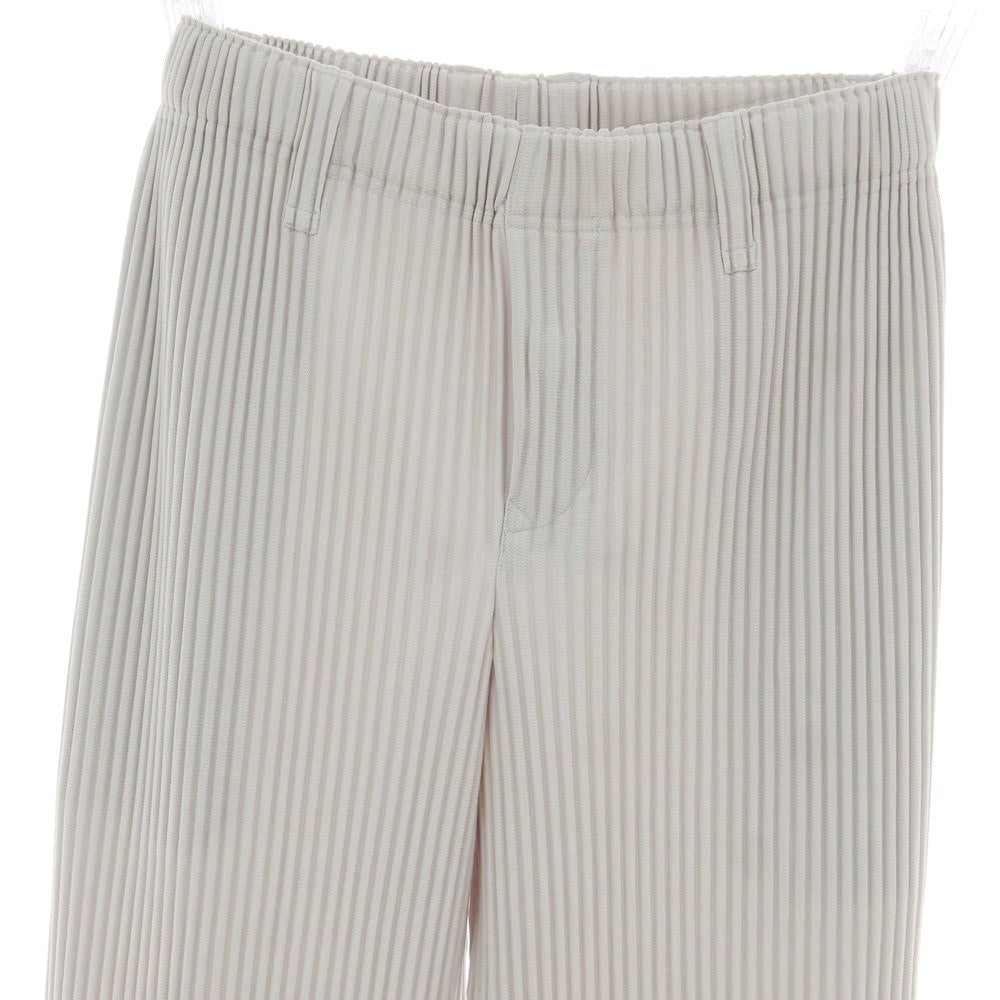 【中古】オム プリッセ イッセイミヤケ HOMME PLISSE ISSEY MIYAKE ポリエステル プリーツ イージーパンツ ライトグレー【 1 】【 状態ランクA 】【 メンズ 】
