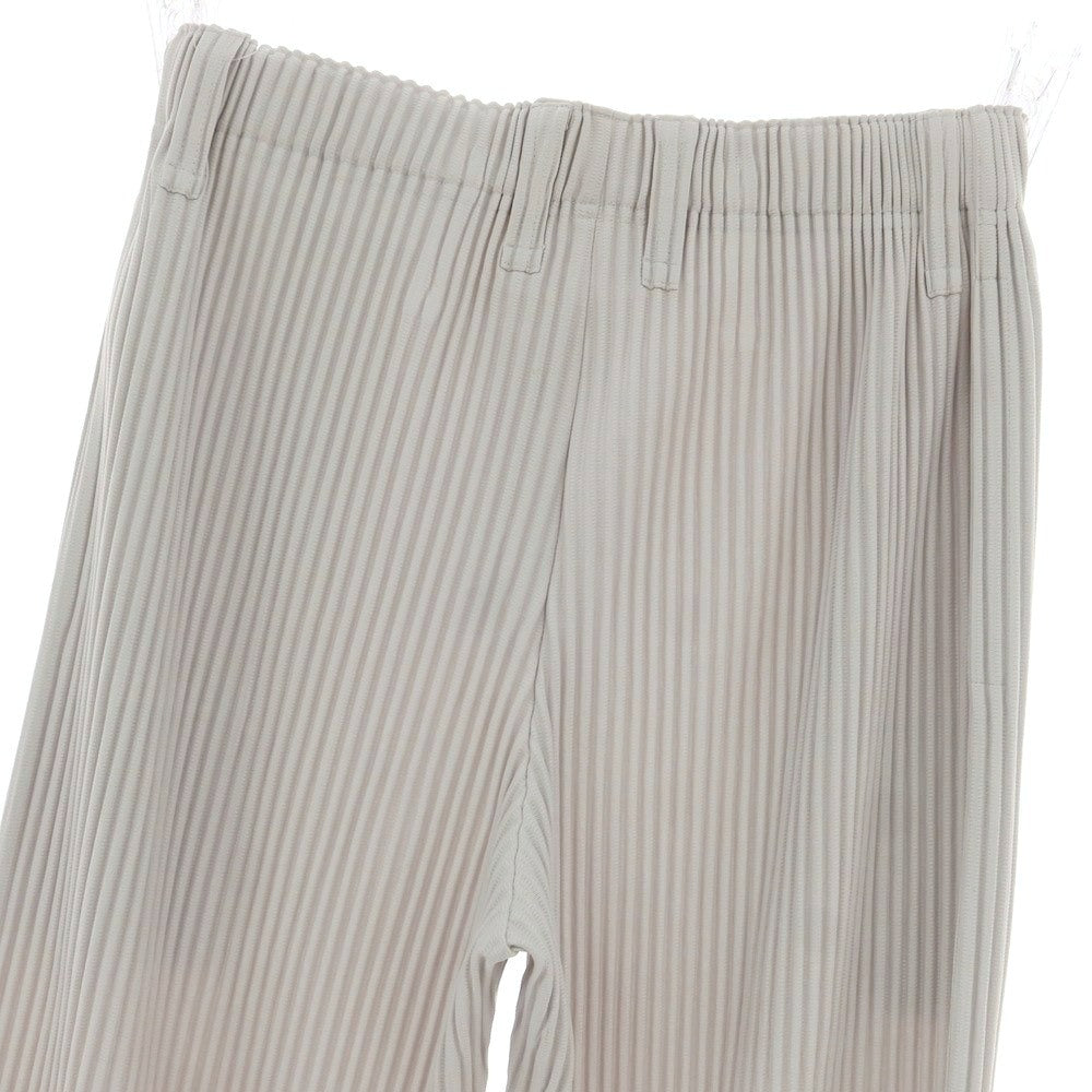 【中古】オム プリッセ イッセイミヤケ HOMME PLISSE ISSEY MIYAKE ポリエステル プリーツ イージーパンツ ライトグレー【 1 】【 状態ランクA 】【 メンズ 】