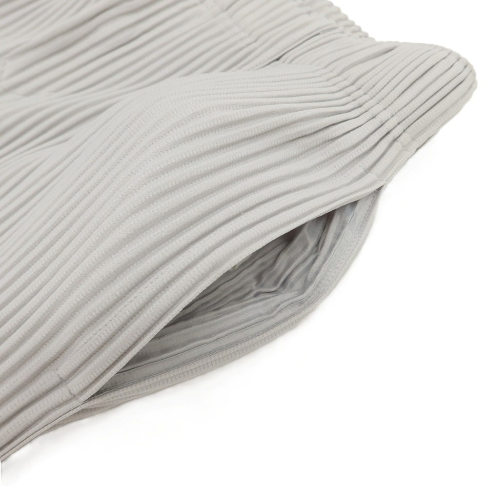 【中古】オム プリッセ イッセイミヤケ HOMME PLISSE ISSEY MIYAKE ポリエステル プリーツ イージーパンツ ライトグレー【 1 】【 状態ランクA 】【 メンズ 】
