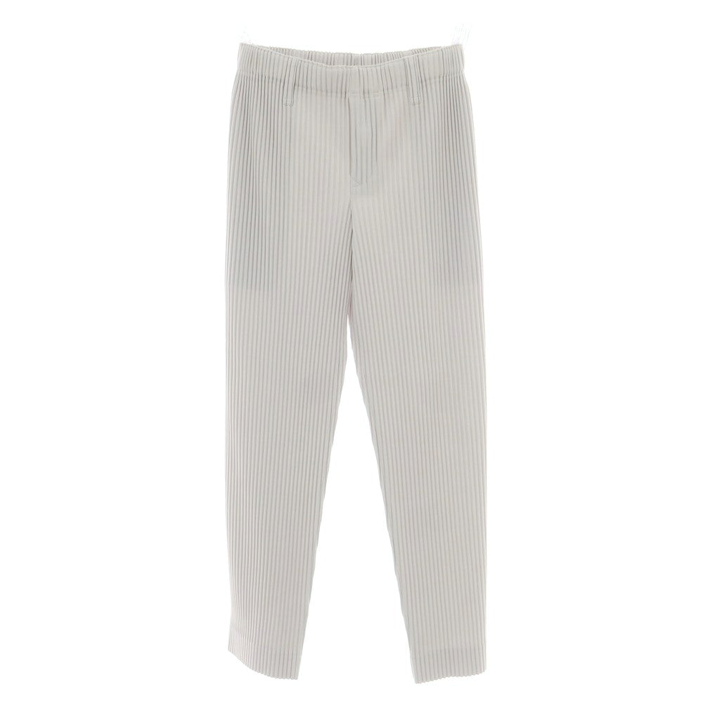 【中古】オム プリッセ イッセイミヤケ HOMME PLISSE ISSEY MIYAKE ポリエステル プリーツ イージーパンツ ライトグレー【 1 】【 状態ランクA 】【 メンズ 】