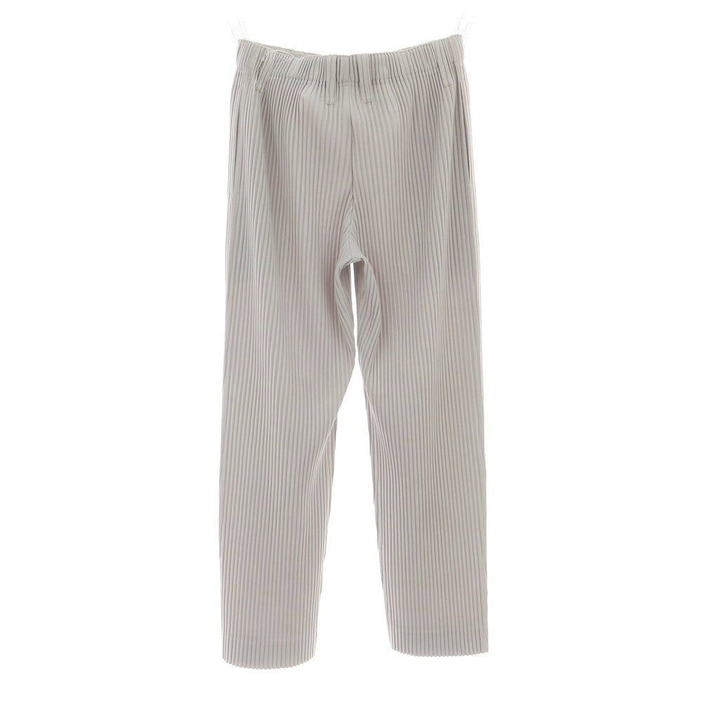 【中古】オム プリッセ イッセイミヤケ HOMME PLISSE ISSEY MIYAKE ポリエステル プリーツ イージーパンツ ライトグレー【 1 】【 状態ランクA 】【 メンズ 】