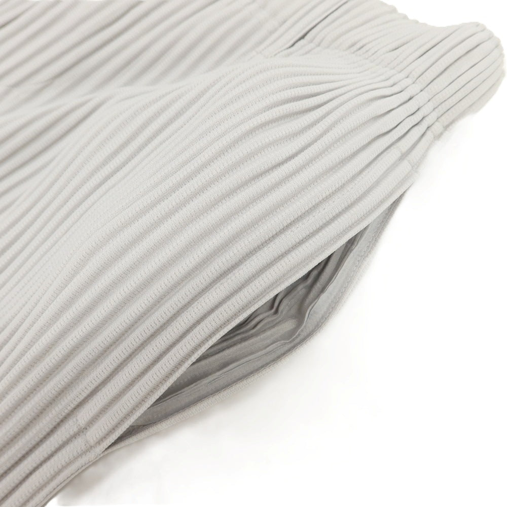 【中古】オム プリッセ イッセイミヤケ HOMME PLISSE ISSEY MIYAKE ポリエステル プリーツ イージーパンツ ライトグレー【 1 】【 状態ランクA 】【 メンズ 】