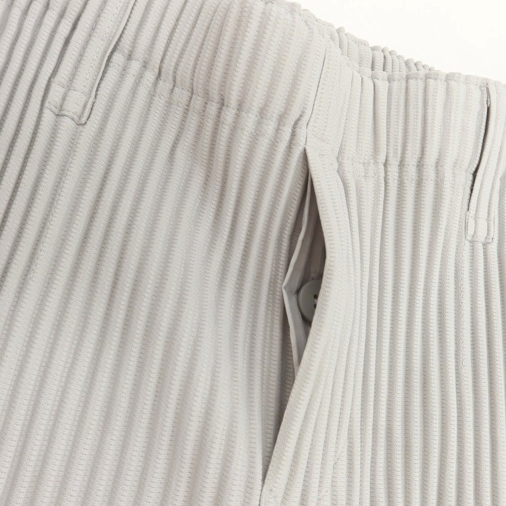 【中古】オム プリッセ イッセイミヤケ HOMME PLISSE ISSEY MIYAKE ポリエステル プリーツ イージーパンツ ライトグレー【 1 】【 状態ランクA 】【 メンズ 】