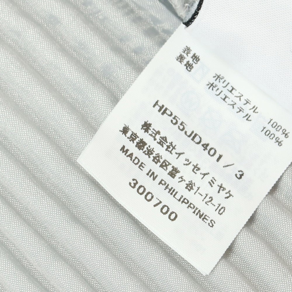 【中古】オム プリッセ イッセイミヤケ HOMME PLISSE ISSEY MIYAKE プリーツ加工 ポリエステル 2B カジュアルジャケット ライトグレー【 3 】【 状態ランクA 】【 メンズ 】