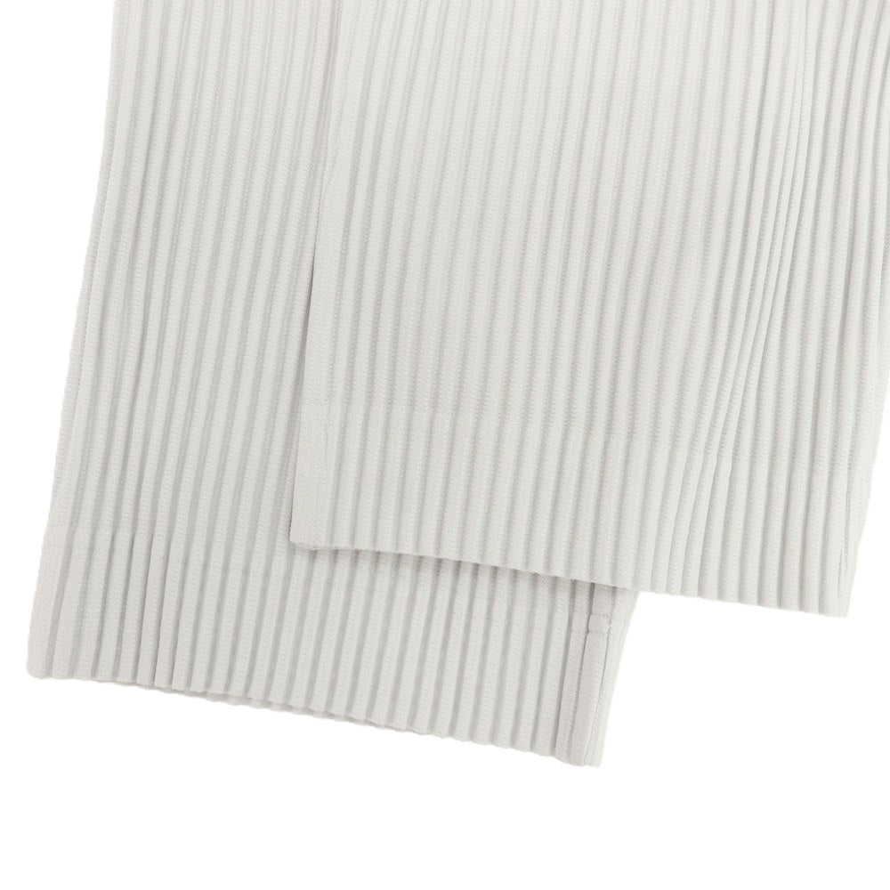 【中古】オム プリッセ イッセイミヤケ HOMME PLISSE ISSEY MIYAKE ポリエステル プリーツ イージーパンツ ライトグレー【 3 】【 状態ランクA 】【 メンズ 】
