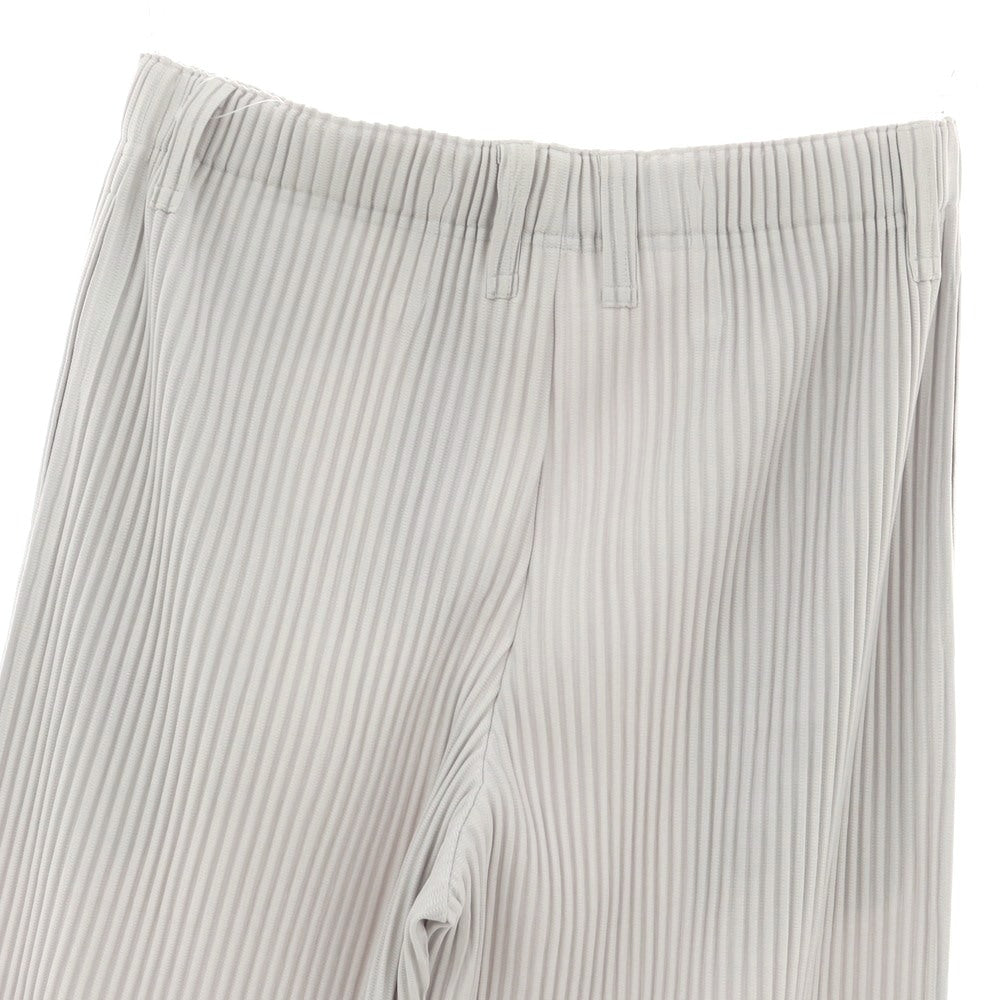 【中古】オム プリッセ イッセイミヤケ HOMME PLISSE ISSEY MIYAKE ポリエステル プリーツ イージーパンツ ライトグレー【 3 】【 状態ランクA 】【 メンズ 】