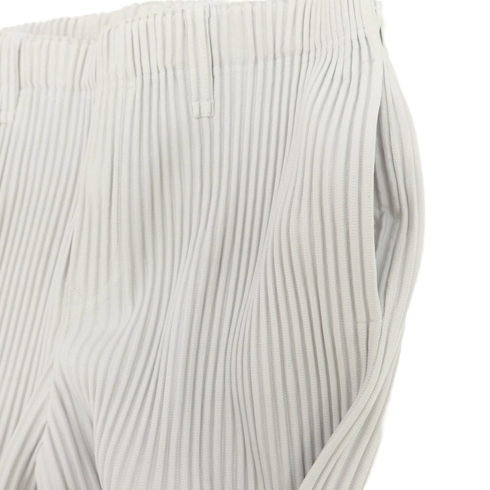 【中古】オム プリッセ イッセイミヤケ HOMME PLISSE ISSEY MIYAKE ポリエステル プリーツ イージーパンツ ライトグレー【 3 】【 状態ランクB 】【 メンズ 】