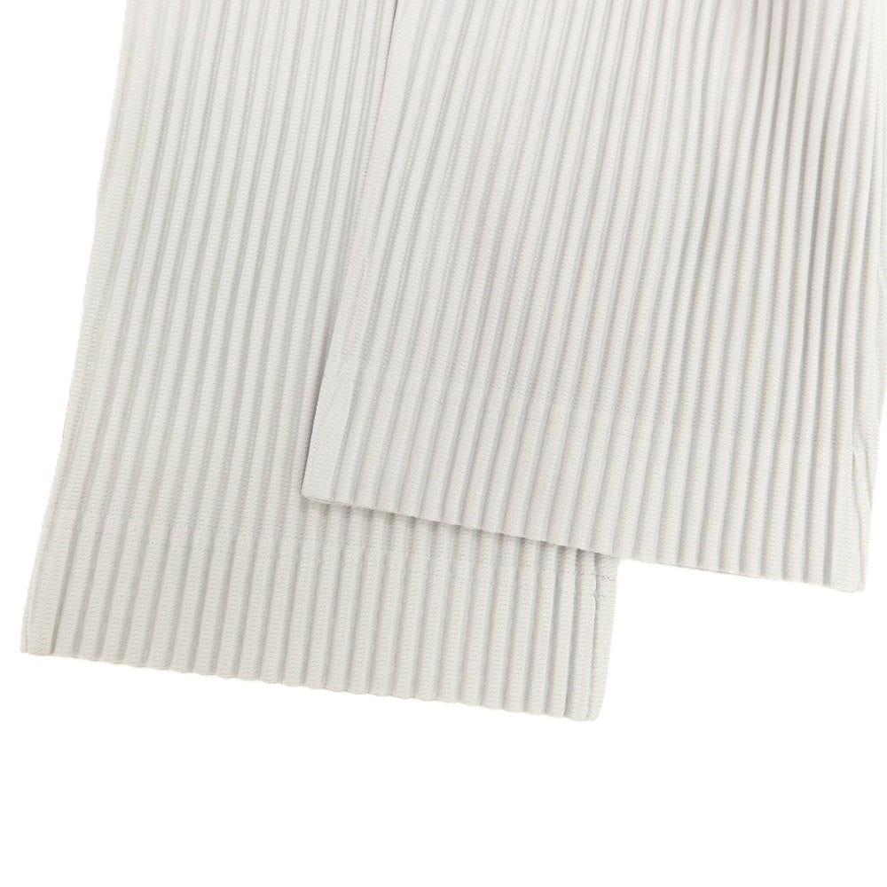【中古】オム プリッセ イッセイミヤケ HOMME PLISSE ISSEY MIYAKE ポリエステル プリーツ イージーパンツ ライトグレー【 1 】【 状態ランクB 】【 メンズ 】