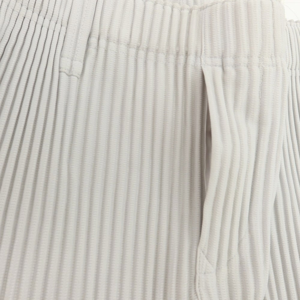 【中古】オム プリッセ イッセイミヤケ HOMME PLISSE ISSEY MIYAKE ポリエステル プリーツ イージーパンツ ライトグレー【 1 】【 状態ランクB 】【 メンズ 】